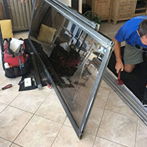 sliding glass door frame repair Mecca
